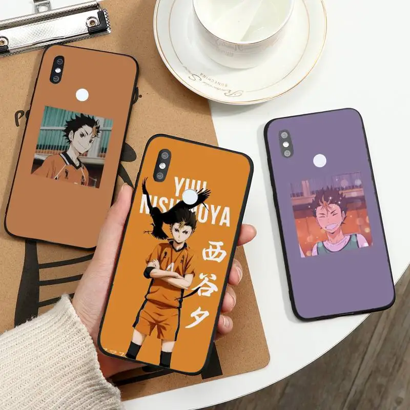 

YU nishinoya Haikyuu volleyball anime Phone Case For Xiaomi Redmi note 7 8 9 11 t s 10 A pro lite funda shell coque cover