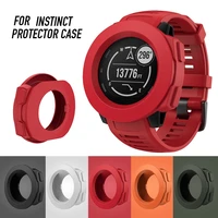 soft silicone watch protector case for garmin instinct watch slim cover for garmin instinct smart watch case anti fall case