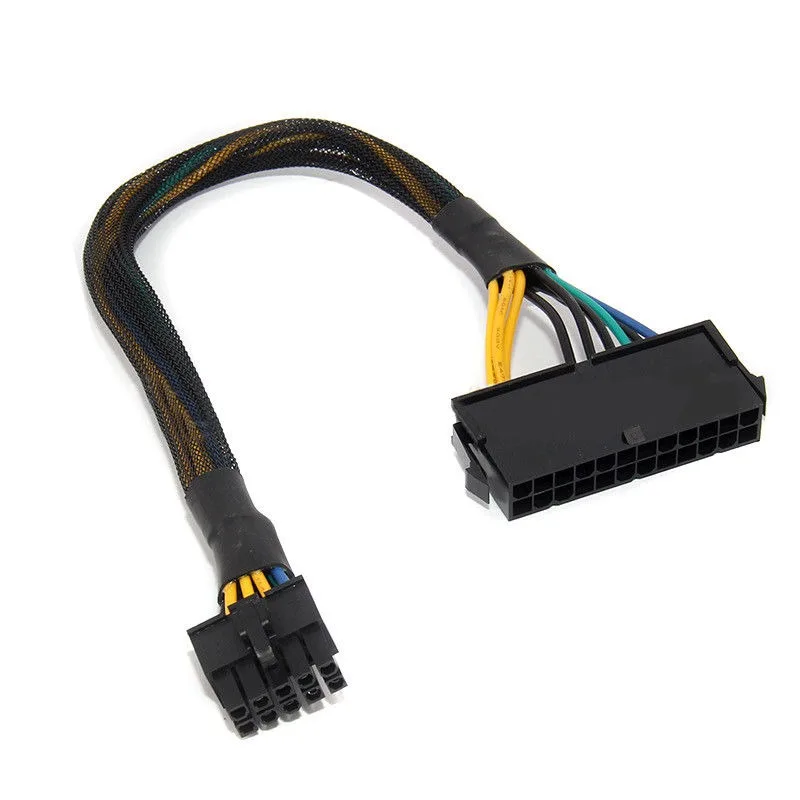 Высококачественный адаптер питания ATX PSU кабель с 24 контактами Мама на 10