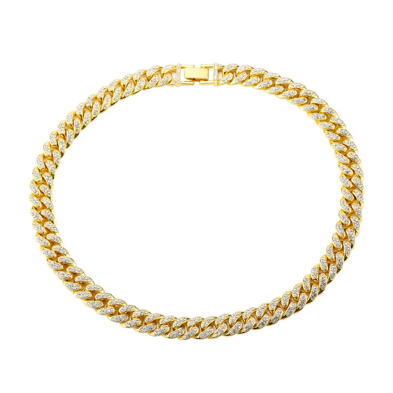 

Best selling Cuban chain hip hop necklace bracelet men street fashion necklace bracelet boy jewelry wholesale
