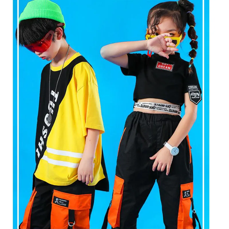 Детские свободные джазовые танцевальные костюмы для девочек и мальчиков одежда