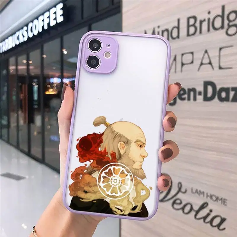 

Avatar The Last Airbender anime Phone Cases matte transparent For iphone 7 8 11 12 plus mini x xs xr pro max cover