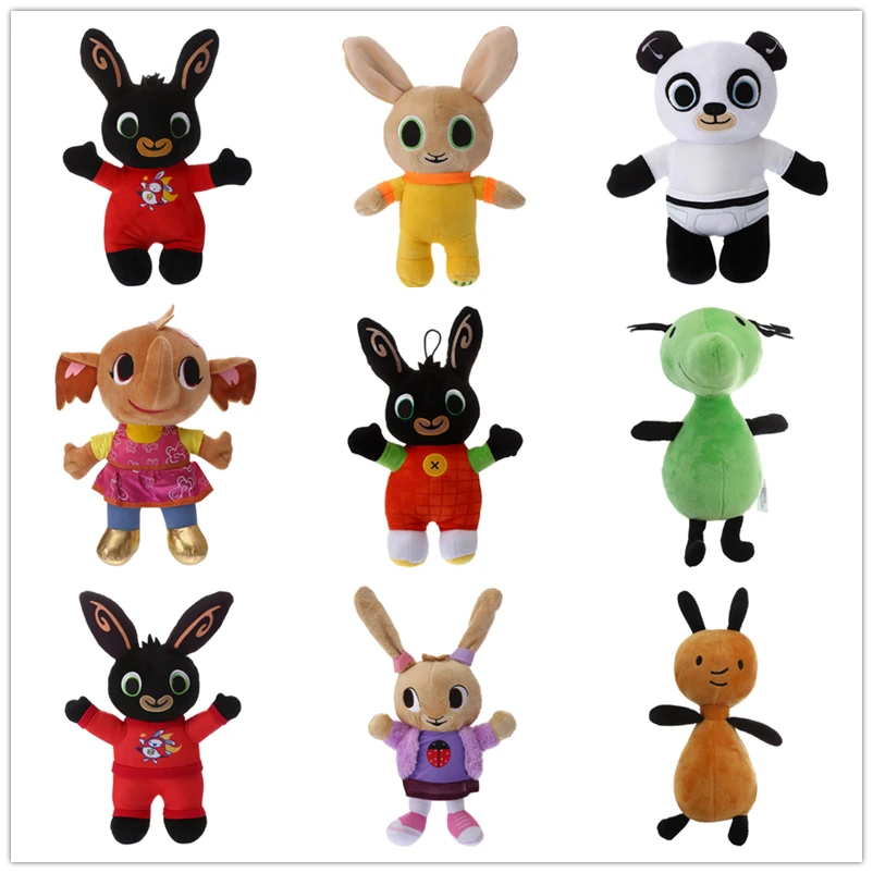Bing Bunny плюшевая игрушка Sula Flop Hoppity Voosh Bing coco животные друг Мягкая кукла Peluche Игрушки для детей на день рождения рождественские подарки