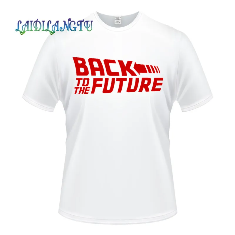 Мужские футболки мода 2019 Назад в будущее Марти Mcfly Emmett коричневые