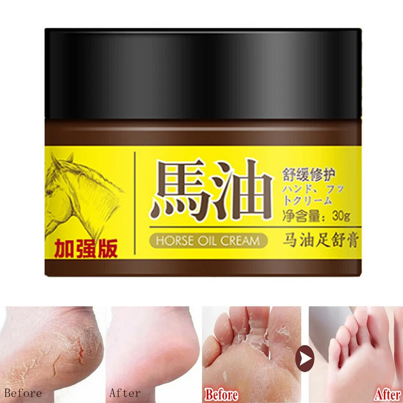 30g Horse Oil Feet Cream Anti Dry Crack Skin Care Heel Chapped Peeling Repair For Itch Blisters Anti-chapping Foot - купить по