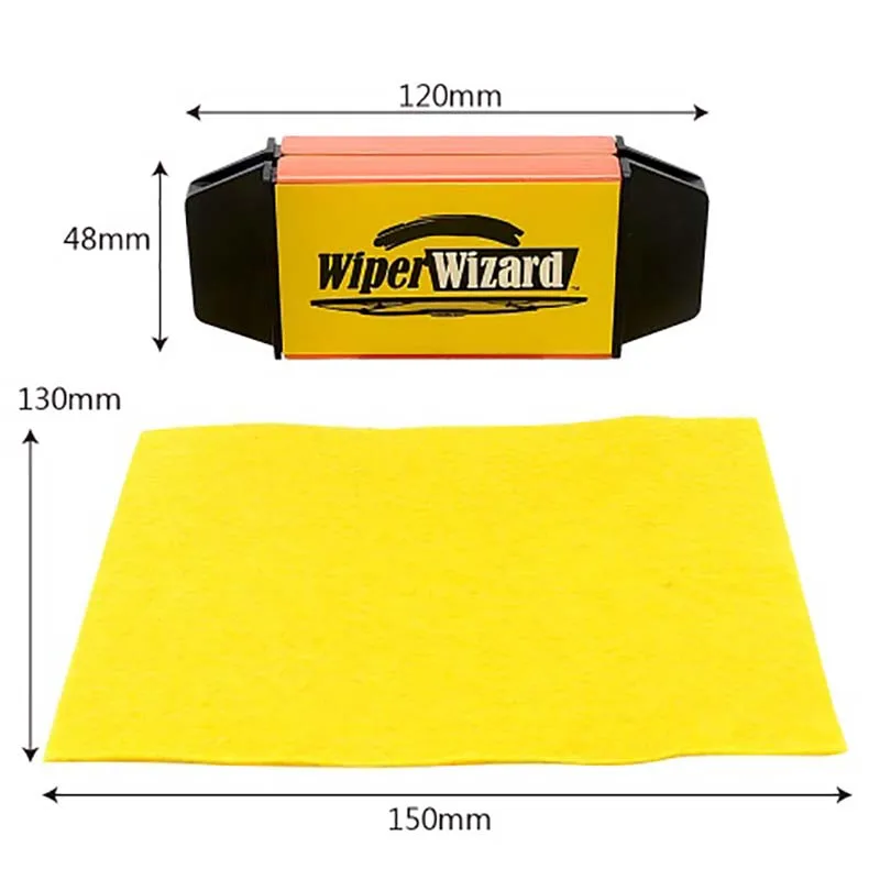 Hot 12.5X4.8cm Car Wiper Wizard Blade Restorer with 5pcs Wipes Cleaning Brush Van Windscreen Cleaner Car-Styling | Автомобили и