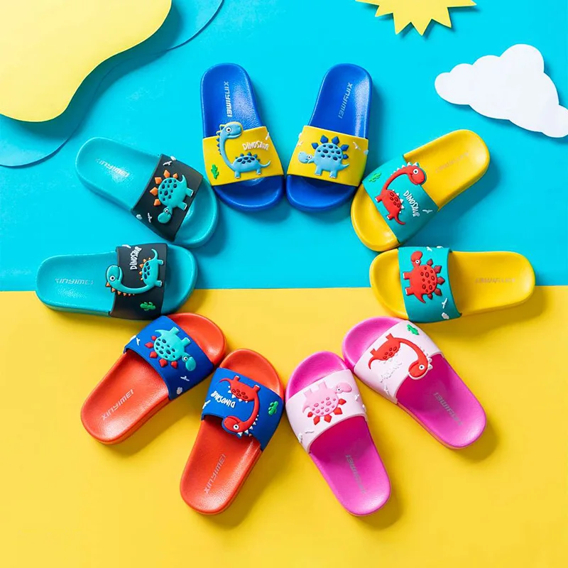 

Children Shoes Kids Slippers Top Quality Cute Baby Home Slippers Breathable Non-slip Sandals 2021 New Toddler Boys Girls Shoes