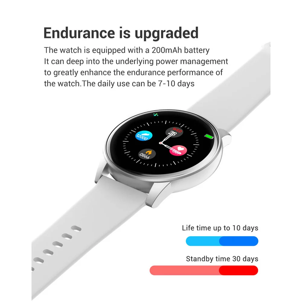 missgoal men smart watch waterproof intelligence heart rate monitoring sports watch fasion big screen wearable devices for women free global shipping