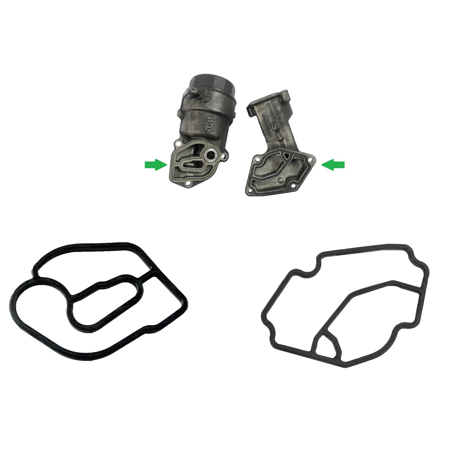 

2PCS KIT Rubber Oil Filter Housing Gasket 6421840080 6421801410 Fit for Mercedes Sprinter