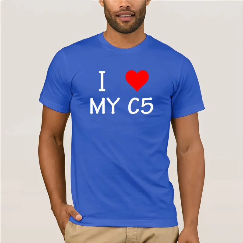 Повседневная мужская футболка из 100% хлопка с принтом I Love Heart My C5 Citroen Herren Da Мужская