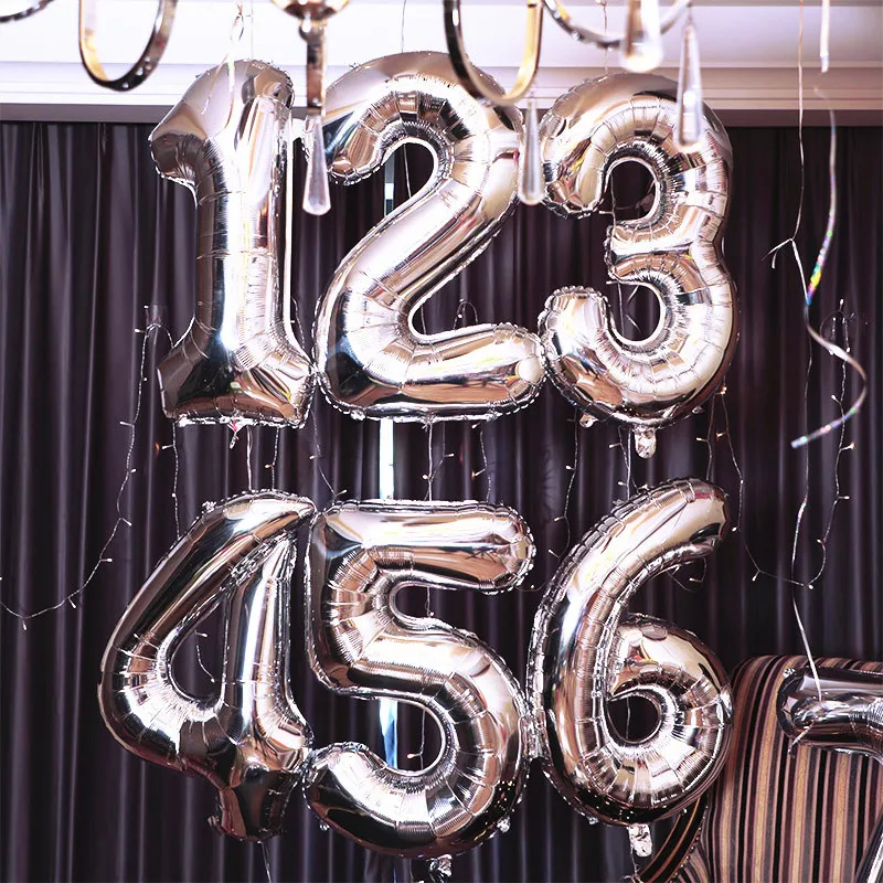 32 дюйма количество шарик из фольги в форме украшения Годовщина свадьбы День рождения Святого Валентина