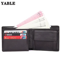 mens wallet genuine leather short retro multi card slots wallet coin holder wallet with change