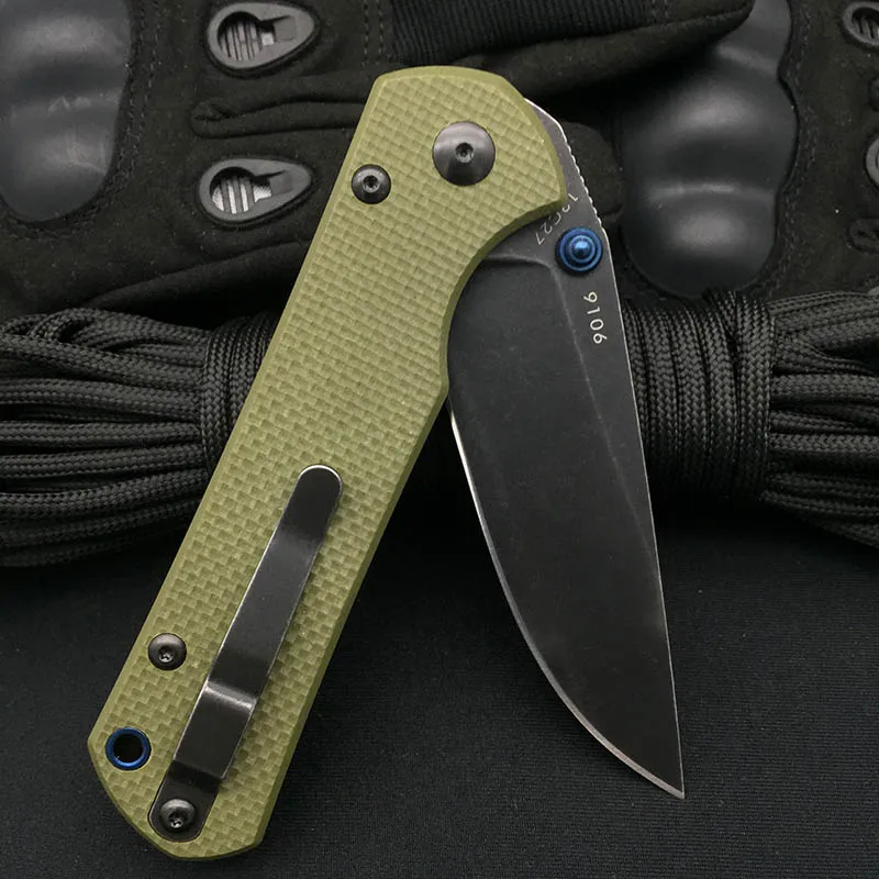 Land 9105 9106 карманный складной нож с зажимом для ремня 12C27 Sandvik Blade G10 Ручка для кемпинга