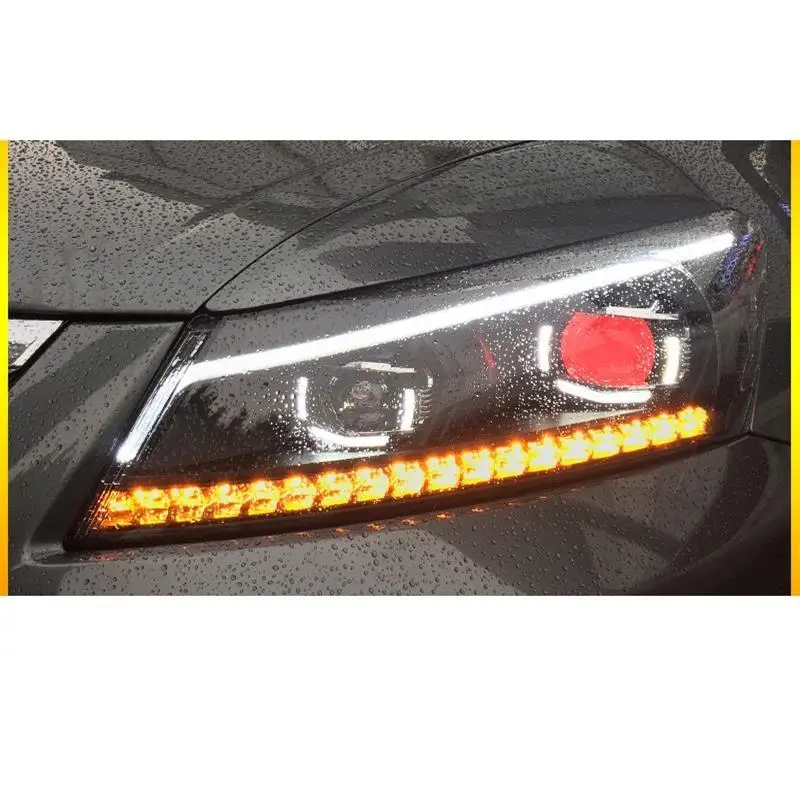 Наружные Drl Luces Assessoires Neblineros Led Para Авто Cob дневные ходовые фары автомобильные фары в сборе 08 для Honda Accord