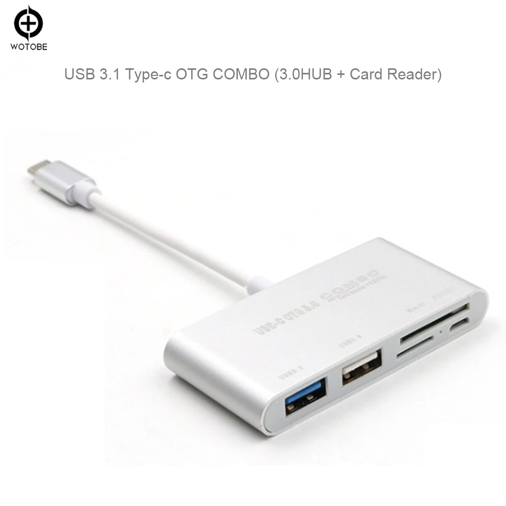 USB 3.1 TYPE-C to USB 3.0HUB SD TF Card Reader Extension Dock for Macbook Type-C interface series mobile phones and tablet
