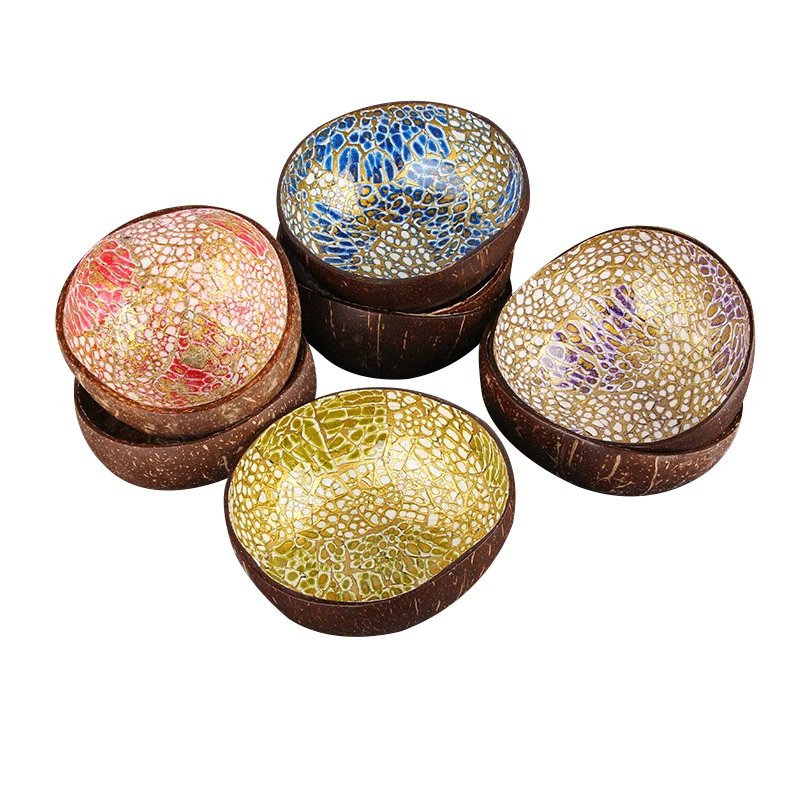 Bowl Candy Storage Decoration Natural Dish Coconut Shell Non-toxic Fruit Eco-friendly | Дом и сад