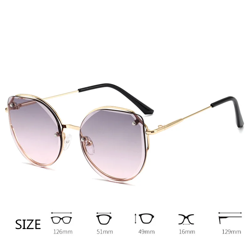 

Fashion Design kids Sunglasses Girl Metal Frameless Personality Children Sun glasses Boy Gafas De Sol UV400