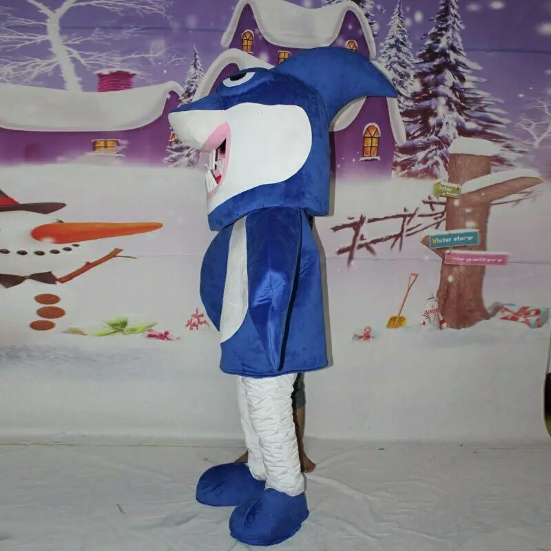 Cartoon Dolphins Mascot Costume Cosplay Fursuit Party Game Fancy Dress Outfits Halloween Adults Character Advertising Parade New |