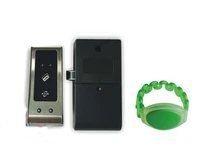 125khz rfid card key metal shell electronic cabinet locker lock with dry batteryone wristband