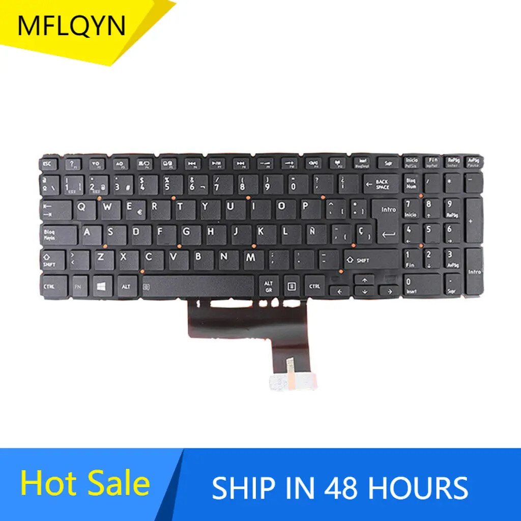 Для Toshiba Satellite L50 B L55 стандартная испанская раскладная Клавиатура Black SP|Клавиатуры