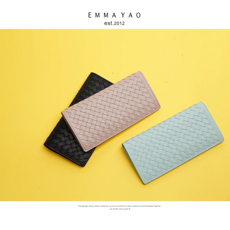 Женский кожаный кошелек EMMA YAO брендовые Кошельки для монет модная женская сумка |
