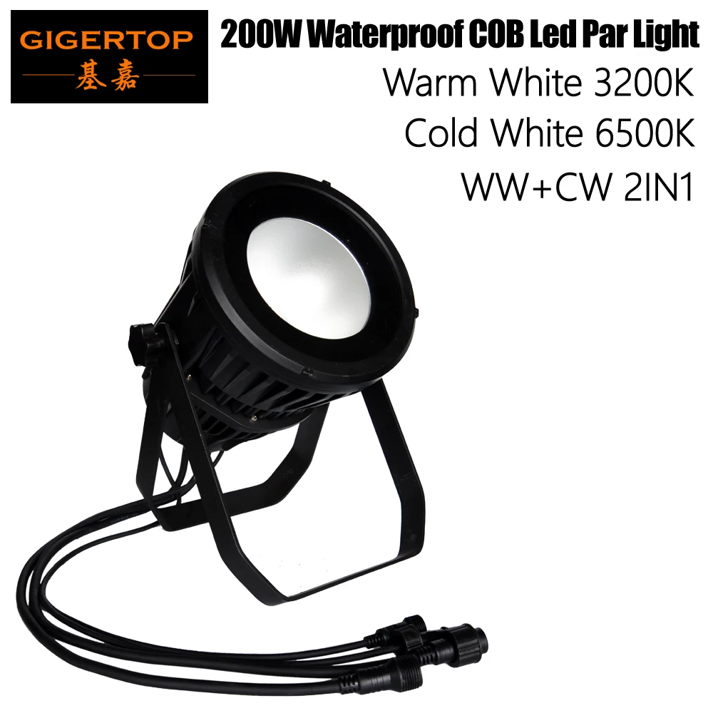 Gigertop TP P108 200 Вт белый цвет COB водонепроницаемый сценический DMX 512 светодиодный