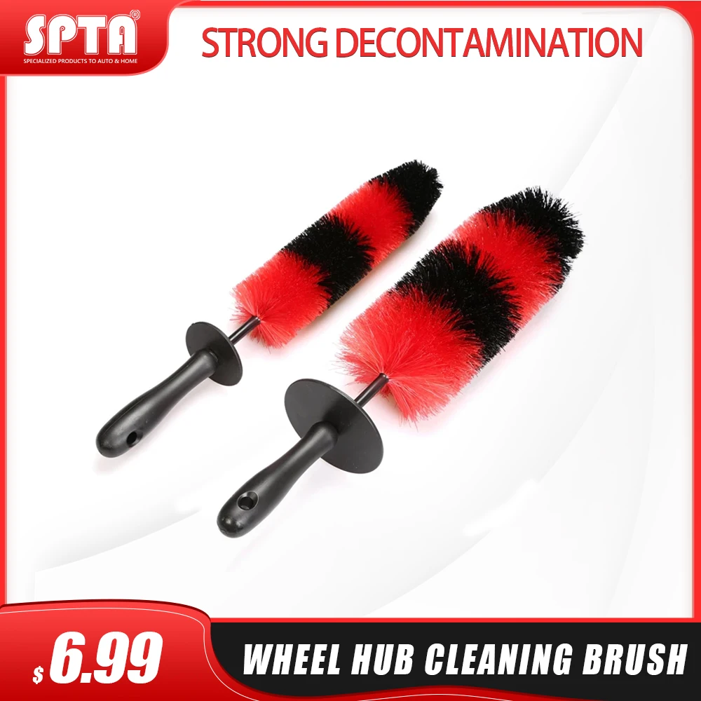 SPTA 18 &quotщетка для чистки колес гибкий диск ракета в форме колеса красный и черный
