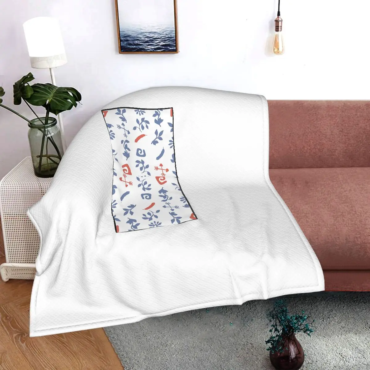 

Jhk-1624005096463 Printed car pillow blanket, bolster blanket, sofa blanket