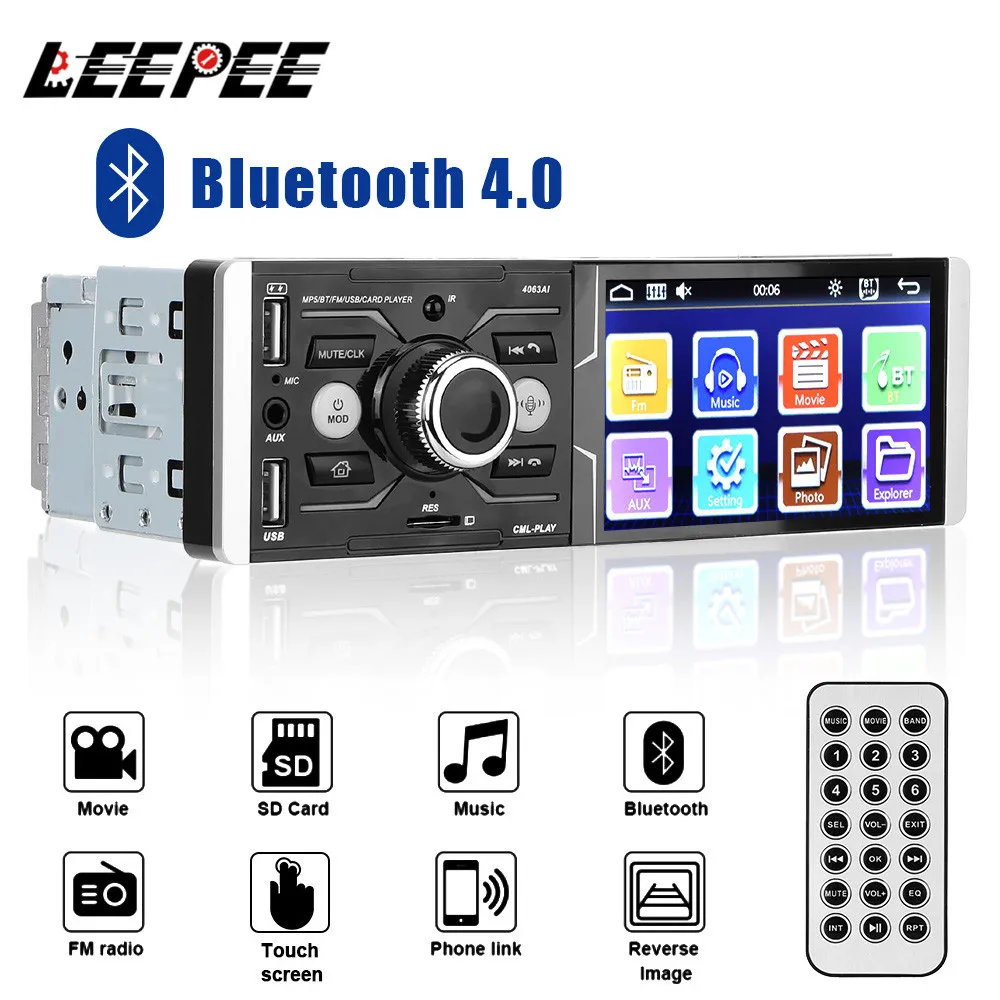 4.1 ''Touch Screen Auto MP5 Player MP3 Audio FM Radio Autoradio Multimedia Video Rückansicht Auto Stereo Bluetooth Cartronics 12V