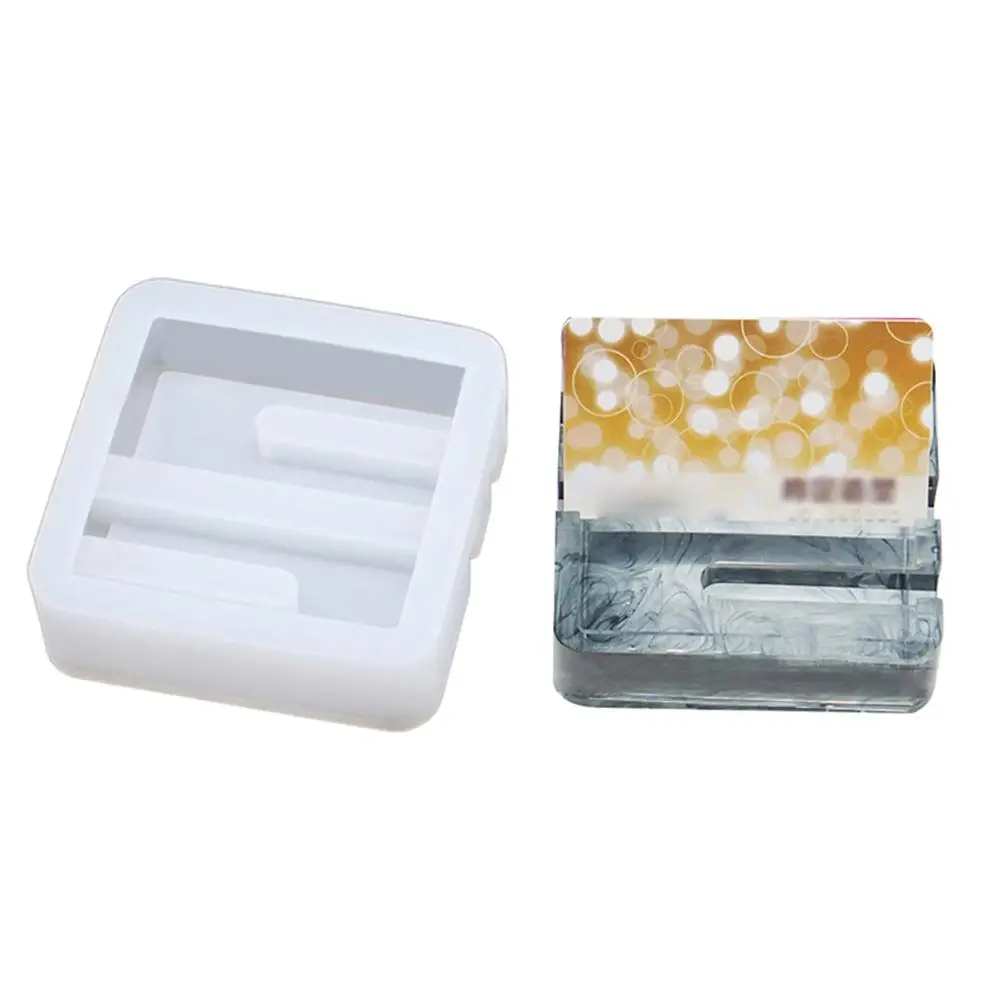 

Multi-functional Pen Holder Storage Box Crystal Epoxy Mold Silicone Mold Mobile Phone Holder