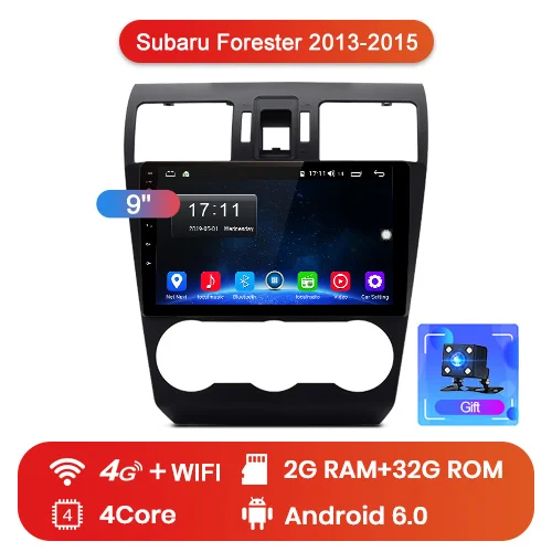 4G (2GB 32GB) Junsun V1 Android 9,0 2G+ 32G DSP автомобильный Радио Мультимедиа Видео плеер для Subaru Forester 2013- навигация gps 2 din Авторадио - Цвет: 4G (2GB 32GB)