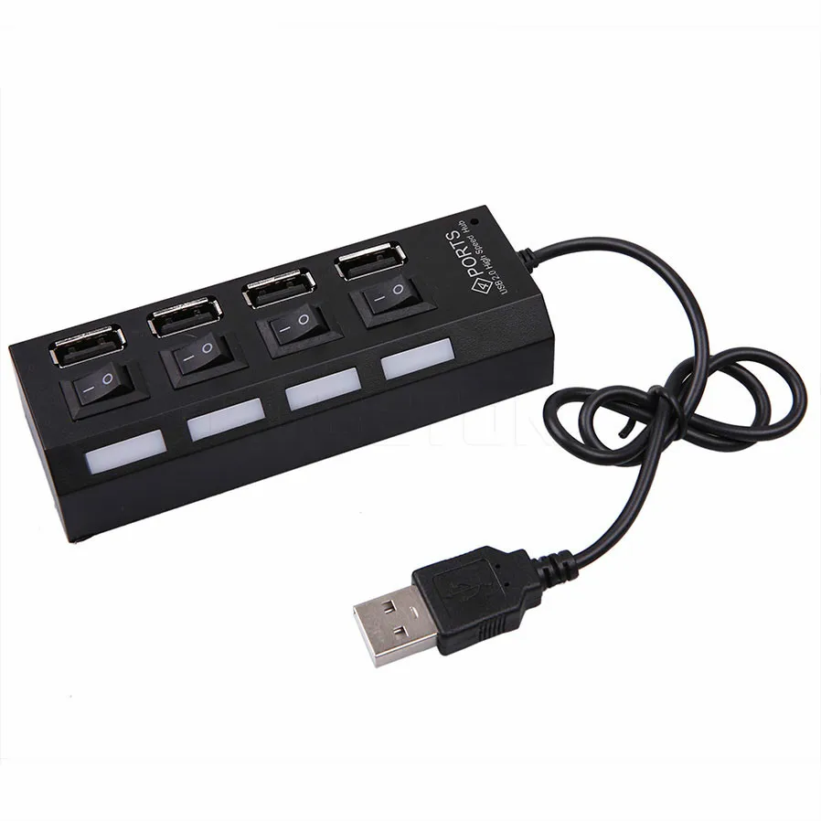 4 портовый высокоскоростной USB концентратор 480 Мбит/с мультипреобразователь