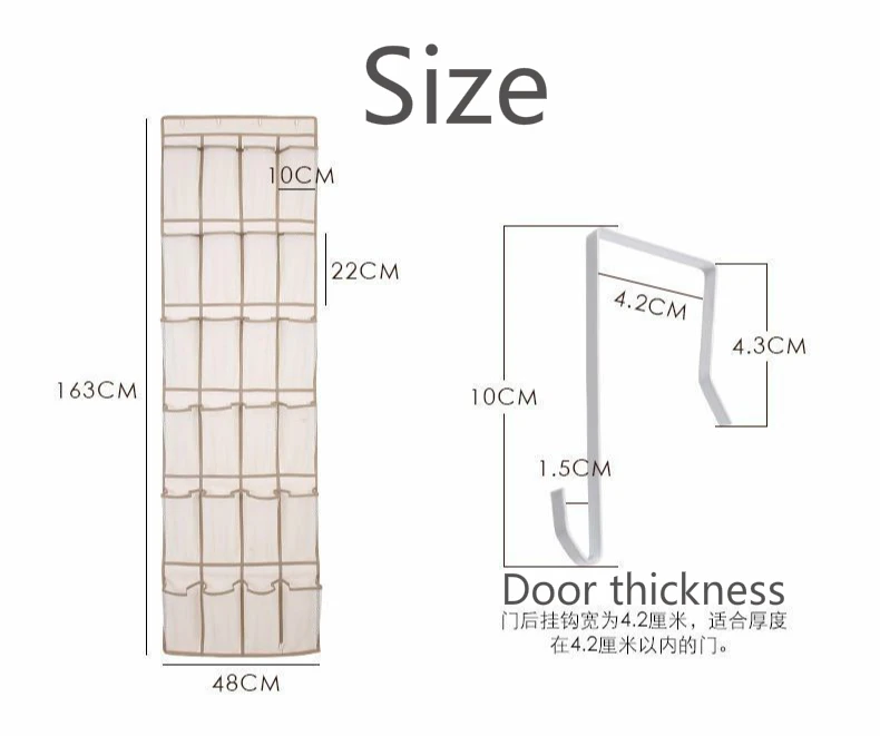 

NarwalDate Clear Shoes Rack Door 24 Grids Hanging Shoe Storage Organizer Dropshipping 2021 Save Space Bathroom Cloakroom Closet