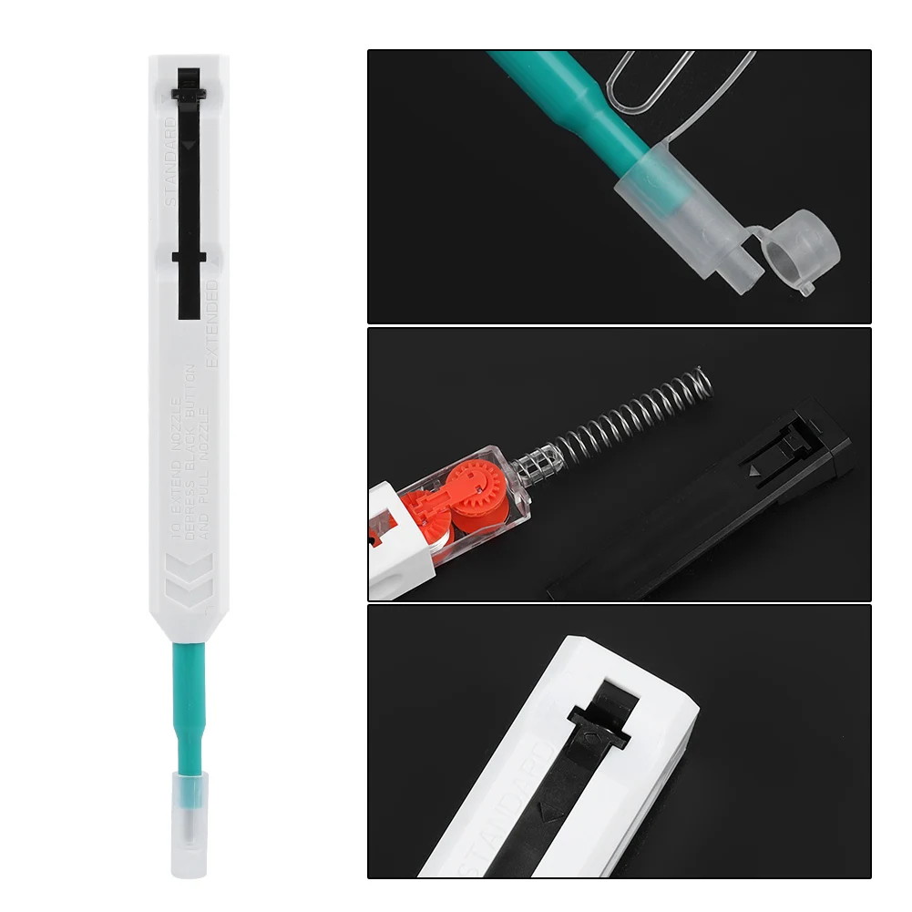 

SC/FC/ST One-Click Cleaner Tool 2.5mm Fiber Optic Cleaning Pen 800 Cleans Fiber One-Click Cleaner Fiber Optic Cleaning Pen
