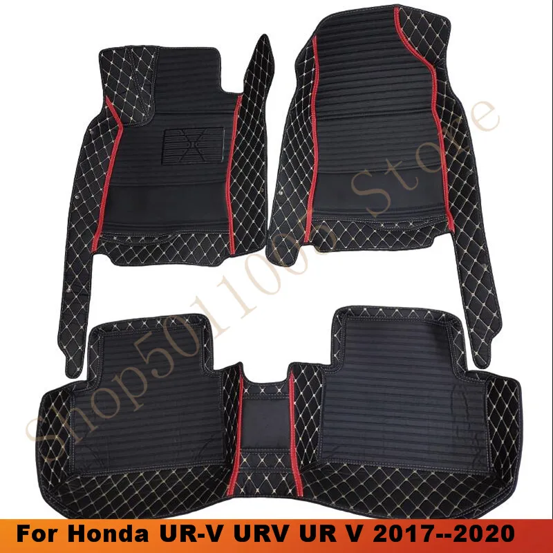 

Для Honda UR-V URV UR V 2017 2018 2019 2020 автомобильные напольные коврики, автомобильные интерьерные коврики, водонепроницаемые Декоративные Накладки дл...