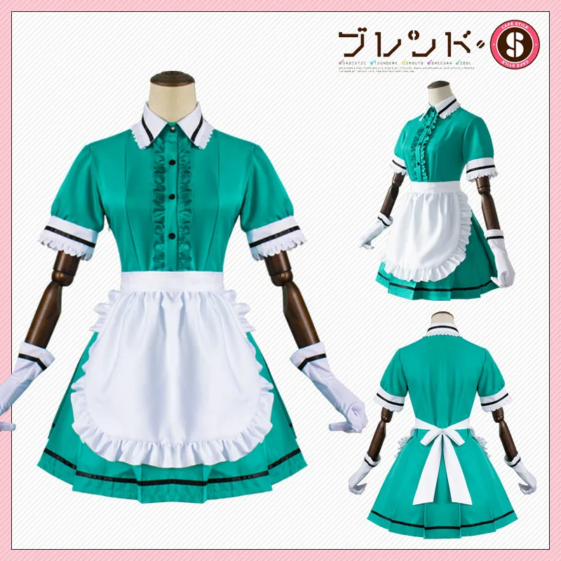 Аниме New Blend S Style кафе садистическая Горничная Косплей Костюм милая девочка