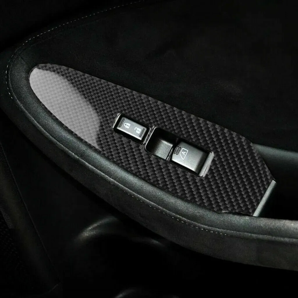 

Switch Panel Decorative Strip Carbon Fiber Direct Replacement Easy Installation