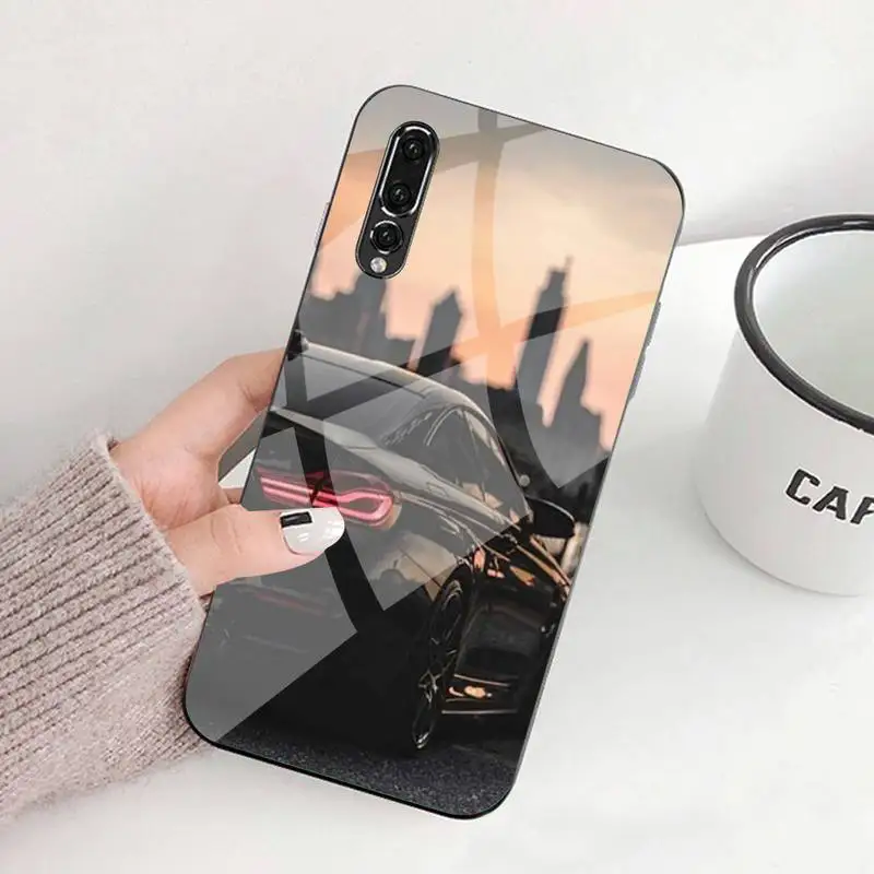 

Sports Cars Male Men Cover Phone Case Tempered Glass For Huawei P9 10 Plus 20 Pro Mate9 10 20 20pro Honor7A 8X 9 10 Nova3i 5