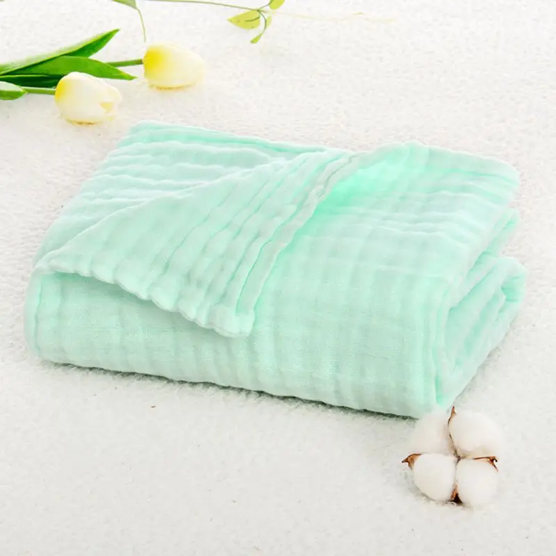 

Breathable 6 Layers Gauze Baby Receiving Blanket Muslin Swaddle Wrap Newborn Infant Bath Towel Warm Sleeping Bed Cover