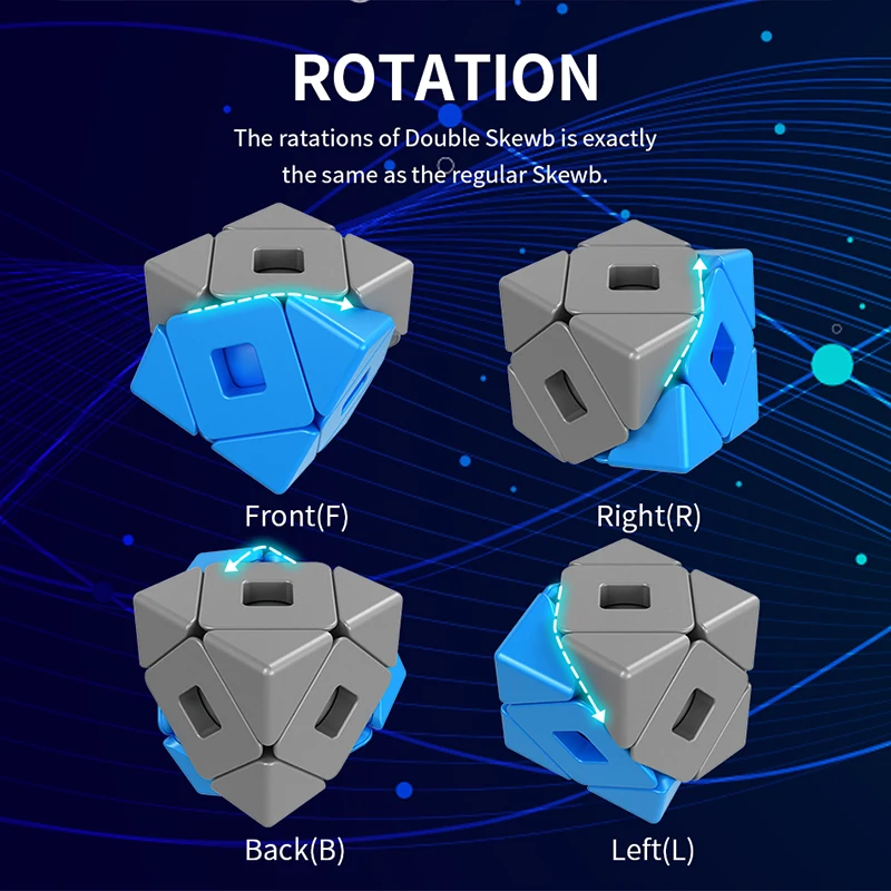 Головоломка магический куб MoYu 3x3 с двойным Скосом без наклеек профессиональные
