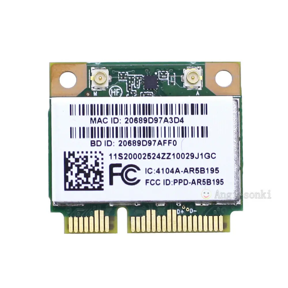 Карта Wi Fi AR9285 AR5B195 + BT для Lenovo G470 G480 G580 Y470 Z480 Z470 Z585|Сетевые карты| |