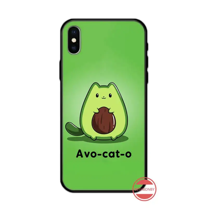 

Avocado cute cartoon fruit Phone Case for iPhone 11 12 pro XS MAX 8 7 6 6S Plus X 5S SE 2020 XR