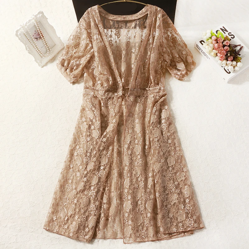 Новинка 2020 бикини FGHFU из 3-х частей тонкая накидка с разрезом длинная