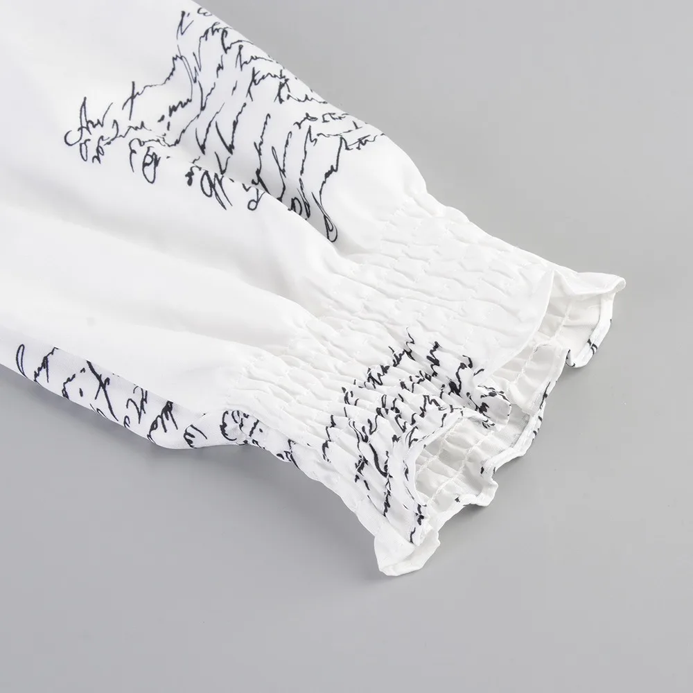 

Long Sleeve Long Shirt Dress Spring Autumn Casual Buttons Loose Dresses Elegant Feather Print Sexy Vestidos Irregular Robe Femme