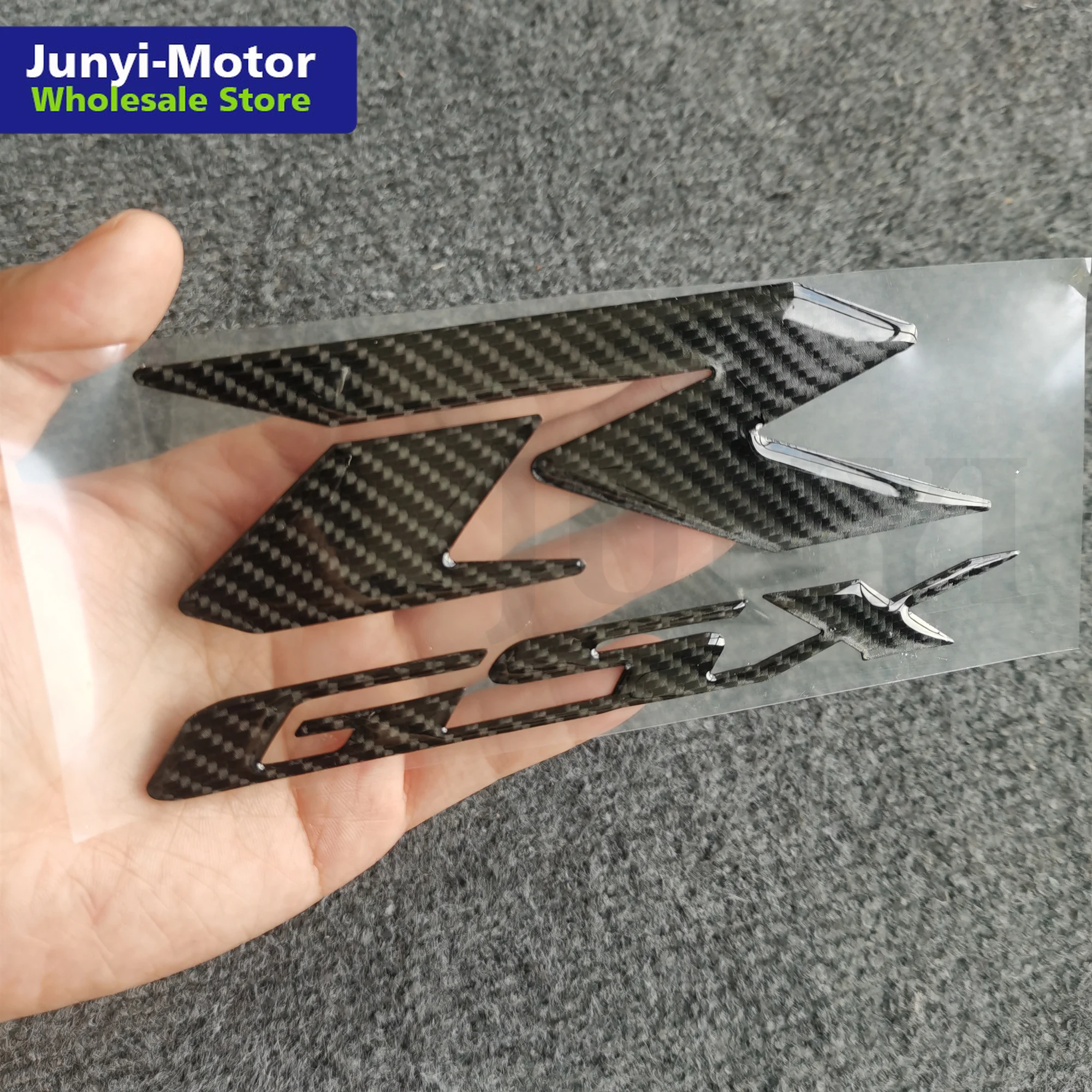 2 предмета в комплекте для GSXR углеродного волокна 3D эмблема на крыло автомобиля
