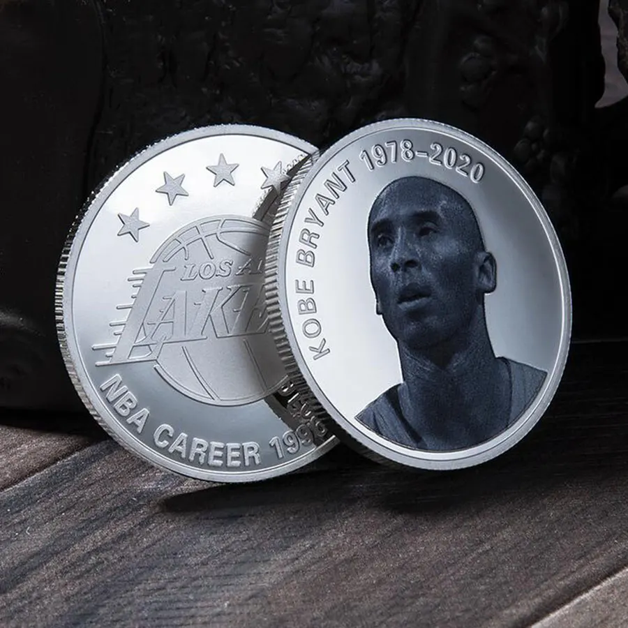 Памятные монеты Lakers звезда коби брайант медальон коллекция бейдж для баскетбола
