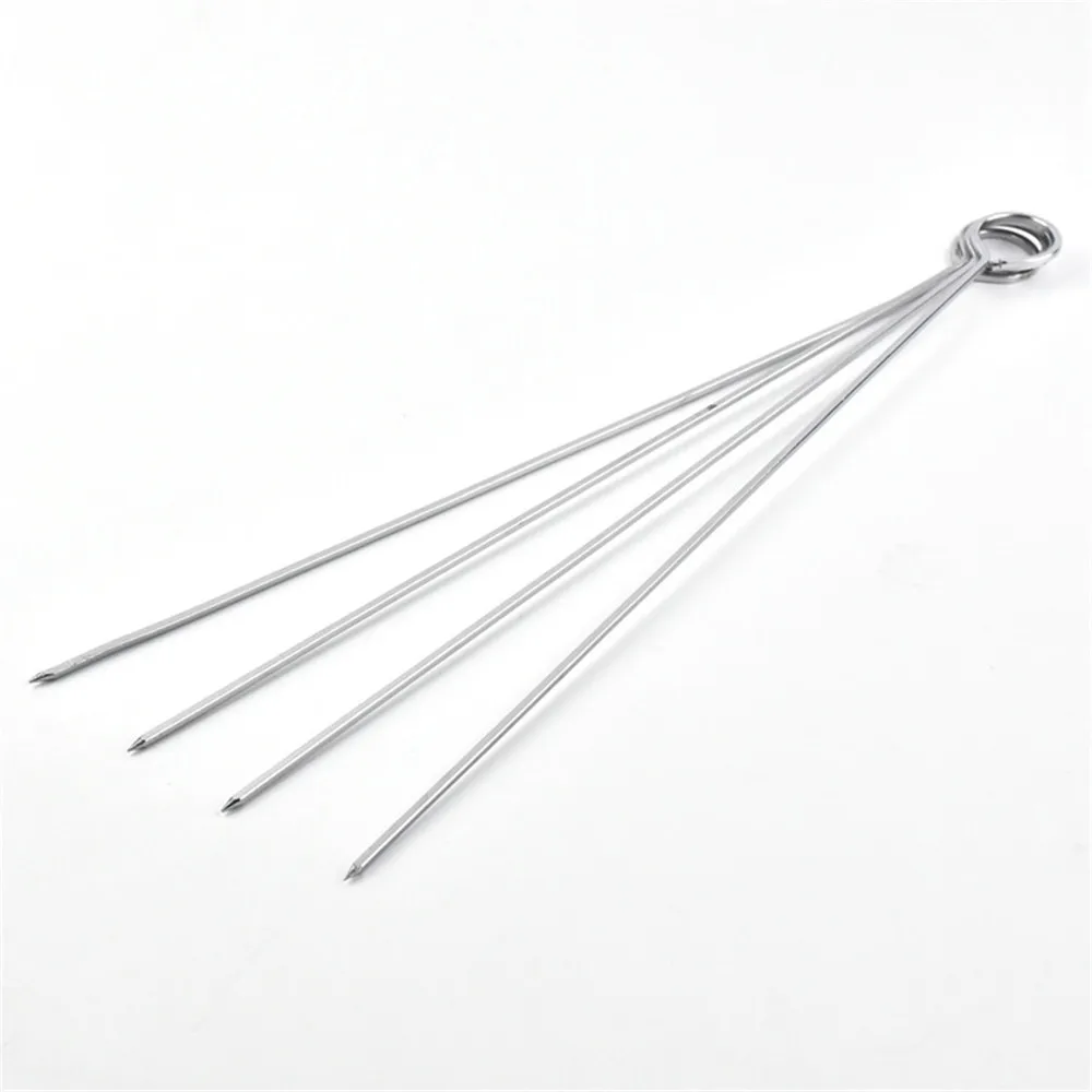 9pcs/set Stainless Steel BBQ Tools Set Barbecue Grilling Kit Knife Fork Shovel Brush Clip Skewers With Oxford Bag Utensil |
