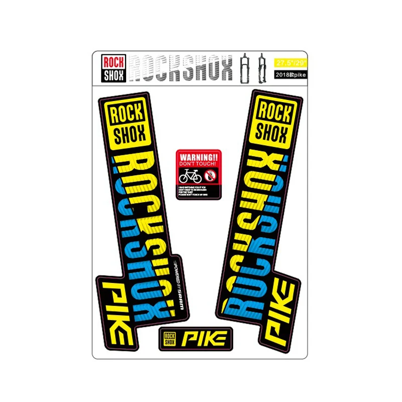 Lehool 2018 Rockshox наклейки на щуку горный велосипед Передняя фотография передняя вилка