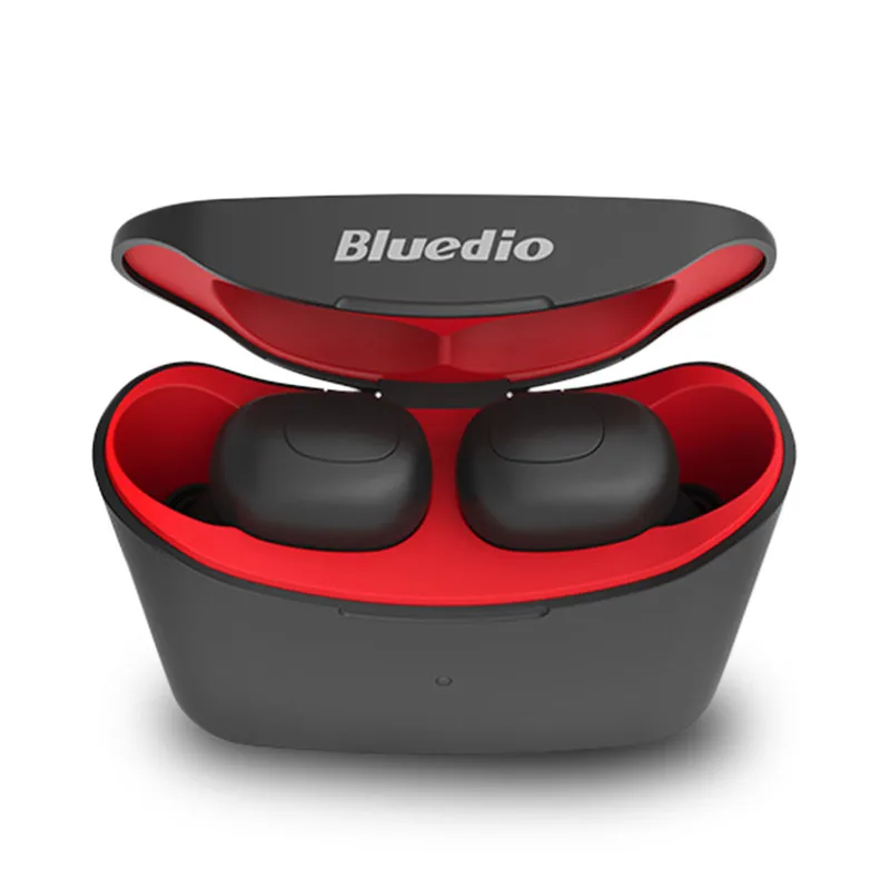 Красный Bluedio T-elf mini TWS наушники Bluetooth 5,0 Спортивная гарнитура Беспроводные наушники с зарядным устройством для телефонов xiaomi huawei - Цвет: Красный