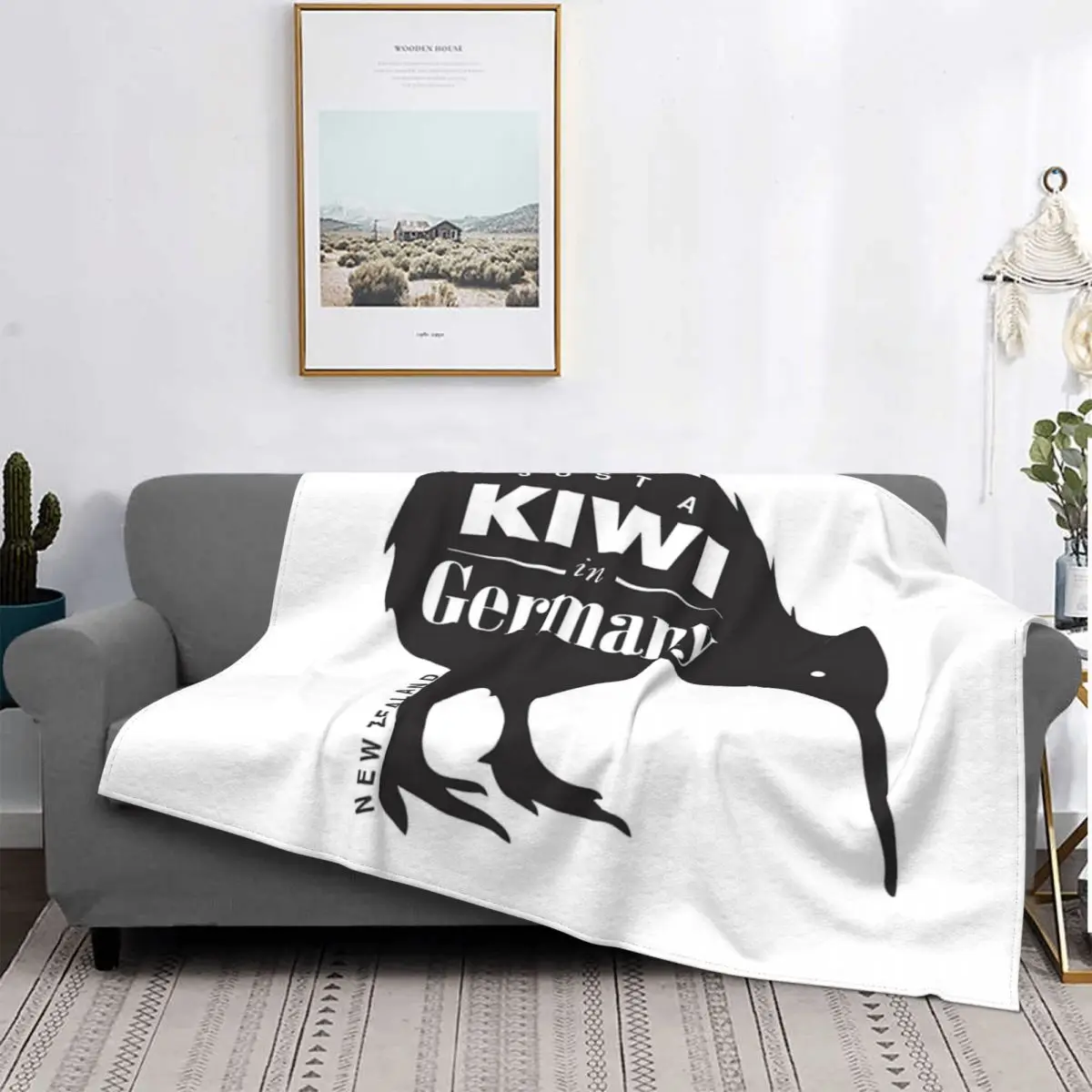 

Just A Kiwi In German-Manta negra para niños, A cuadros para cama colcha, cubierta de playa, Sudadera con capucha, manta para ni